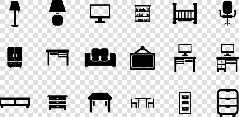 Furniture Computer Icons Apartment Brand Logo   Furniture Clip Art Black  HD Png DownloadTransparent PNG