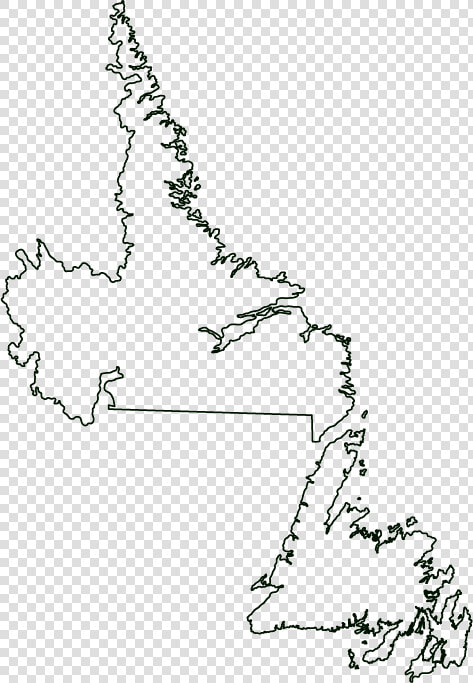 Blank Map Of Newfoundland And Labrador  HD Png DownloadTransparent PNG