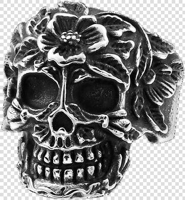 Gothic Badass Biker Skull Ring   Skull  HD Png DownloadTransparent PNG