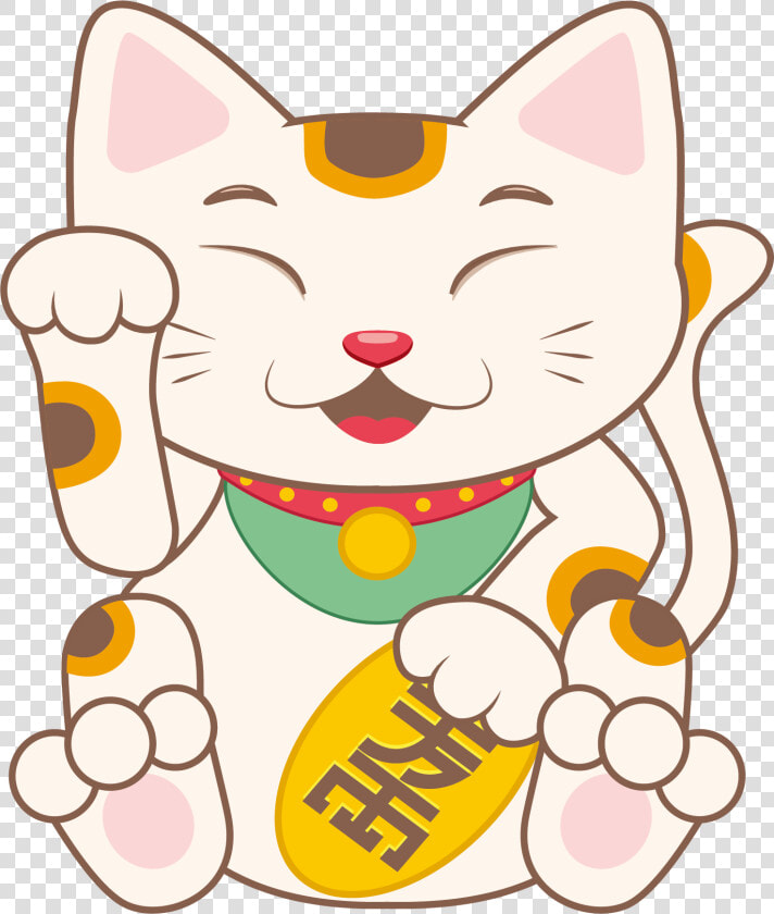 Cartoon Maneki Neko Lucky Manekineko   Maneki Neko Cartoon Cat  HD Png DownloadTransparent PNG