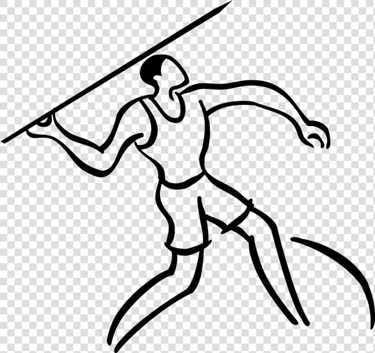 Vector Illustration Of Track And Field Athletic Sport   Line Art  HD Png DownloadTransparent PNG