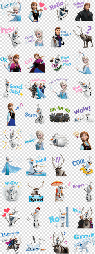 Transparent Line Sticker Png   Sticker Line Frozen  Png DownloadTransparent PNG