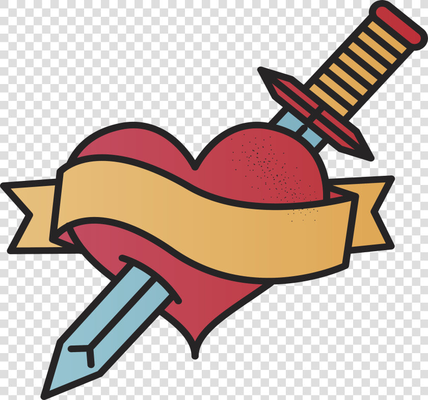 Clip Art Arrow With Heart Tattoo   Heart Tattoo Clipart Png  Transparent PngTransparent PNG