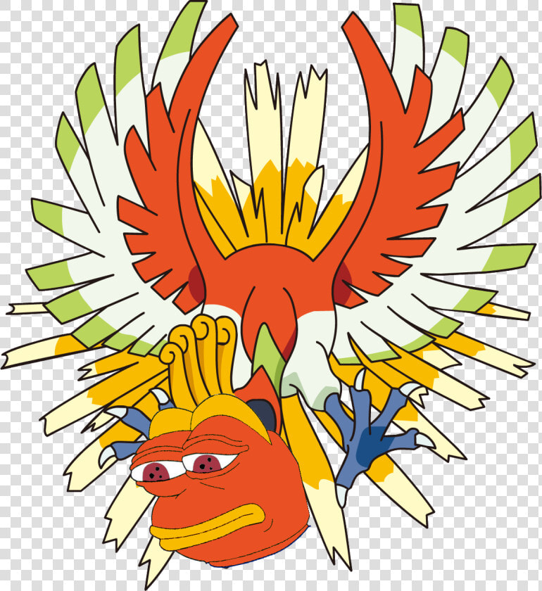 Fearow And Ho Oh  HD Png DownloadTransparent PNG