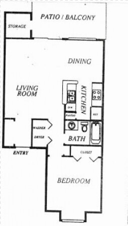 1 Bedroom 1 Bathroom Apartment For Rent At East Point   Floor Plan  HD Png DownloadTransparent PNG