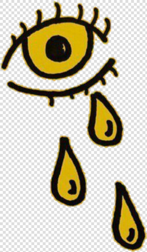 Yellow Amarillo Aesthetic Random Eye Ojo Crying   Transparent Yellow Aesthetic Png  Png DownloadTransparent PNG