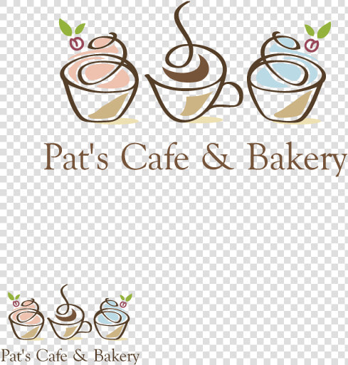 Logo Design By Dalia Sanad For Pat S Cafe  amp  Bakery   Cafe And Bakery Logo Design  HD Png DownloadTransparent PNG