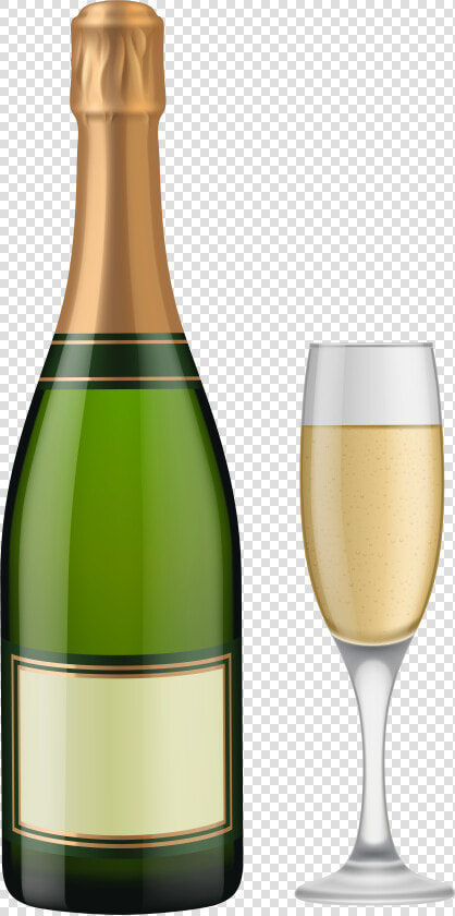 Drinking Clipart Alcohol Bottle   Clip Art Champagne Bottle  HD Png DownloadTransparent PNG