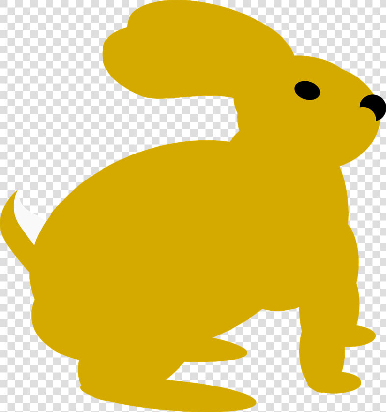 Bunny Rabbit Mammal Free Picture   Yellow Rabbit Clipart  HD Png DownloadTransparent PNG