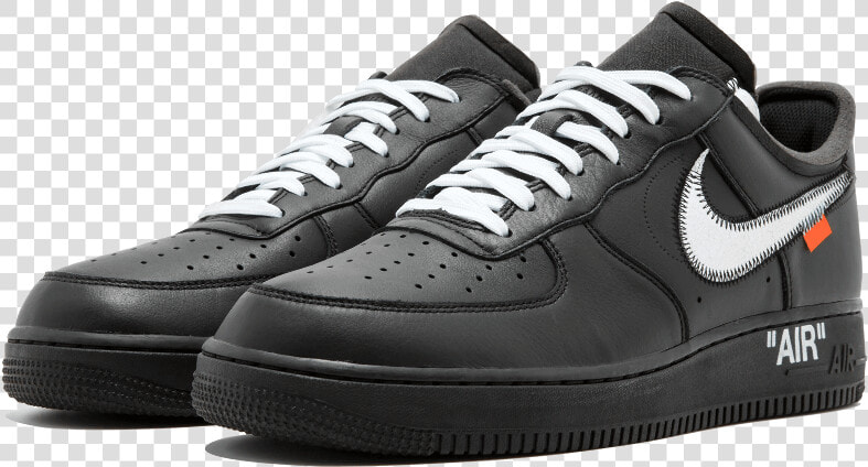 Off white X Nike Air Force 1 Moma   Black Nike Air Force 1 07  HD Png DownloadTransparent PNG