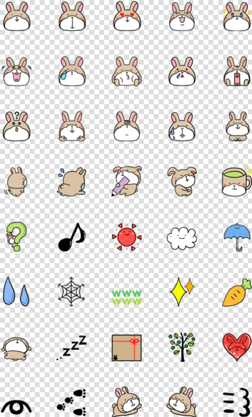 Line Emoji Usagi  HD Png DownloadTransparent PNG