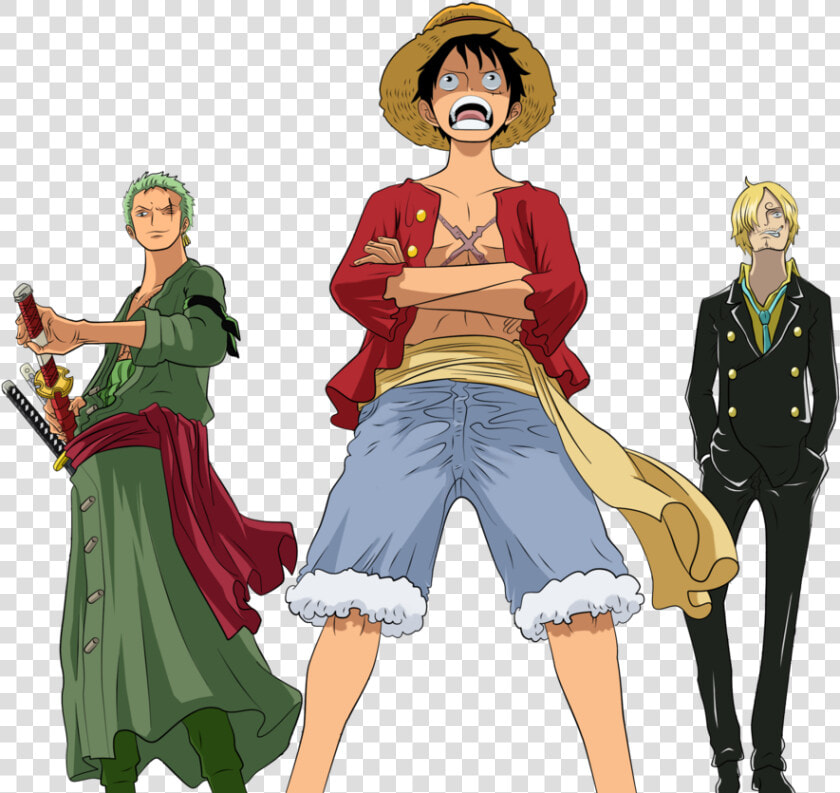 No Caption Provided   Monster Trio Luffy Zoro Sanji  HD Png DownloadTransparent PNG