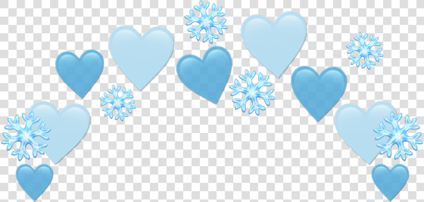  heartjoon  blue  heartcrown  heart  crown  emojicrown   Heart  HD Png DownloadTransparent PNG