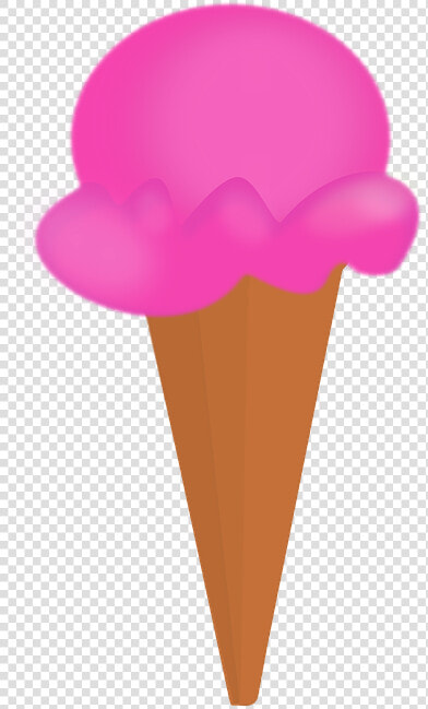 Ice Cream Cone  Ice Cream  Strawberry  Ice  Cream   Sorvete De Bola Na Casquinha Desenho  HD Png DownloadTransparent PNG