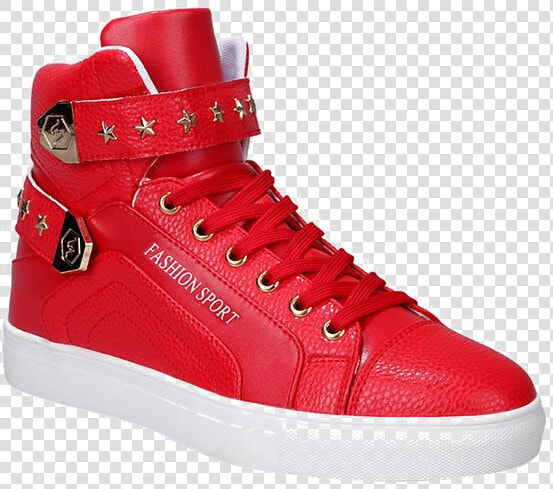 Walking shoe   Nike Air Force 1 High Tops Red  HD Png DownloadTransparent PNG