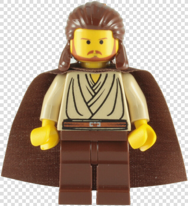 Lego Qui gon Jinn Minifigure   Lego Star Wars Qui Gon Jinn  HD Png DownloadTransparent PNG