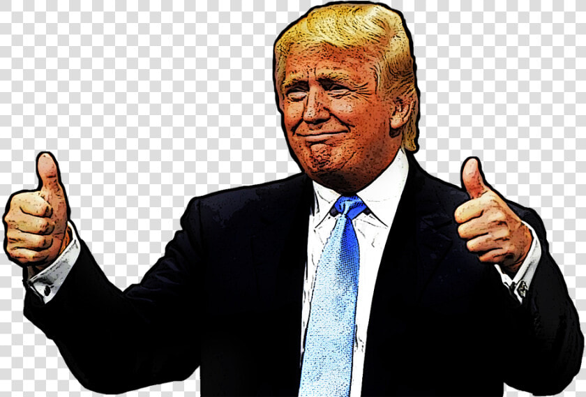 Donald Trump  Cartoon  Donald  Trump  President  Usa   Donald Trump Cartoon Thumbs Up  HD Png DownloadTransparent PNG