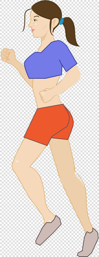 Woman Jogging Cartoon Png  Transparent PngTransparent PNG