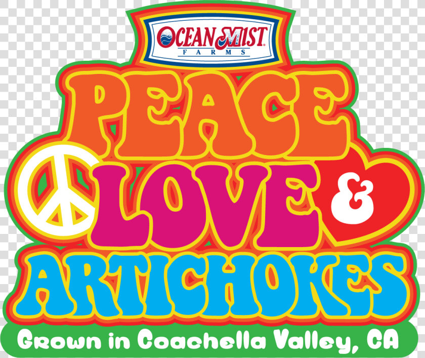 Ocean Mist Peace Love And Artichokes Sweepstakes   Ocean Mist Farms  HD Png DownloadTransparent PNG