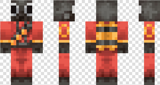 Tf2 Pyro Minecraft Skin  HD Png DownloadTransparent PNG