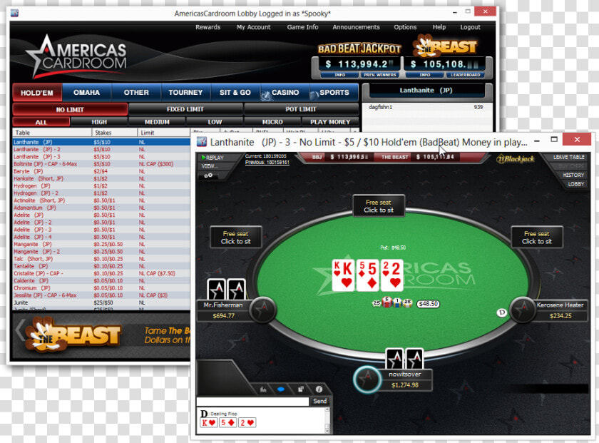 Poker   Americas Cardroom  HD Png DownloadTransparent PNG