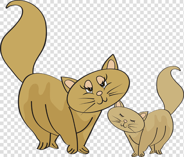 Baby Animal Clipart Baby Cat   Mother And Baby Animals Clipart  HD Png DownloadTransparent PNG