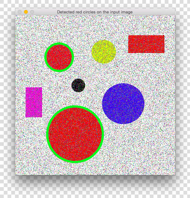 Circles And Rectangles With Noise Median Filter Detected   Circle  HD Png DownloadTransparent PNG