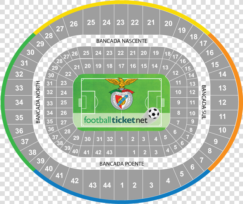 Benfica Stadium Seating Plan  HD Png DownloadTransparent PNG