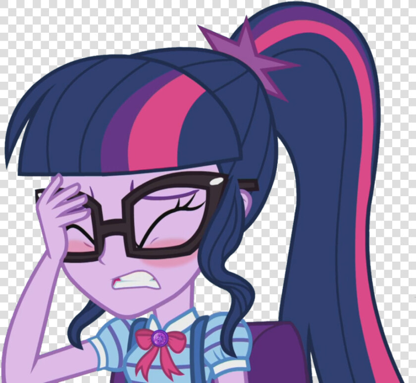 Mlp Equestria Girls Series Sci Twi Face Palm By Thebarsection   Mlp Equestria Girls Sci Twi  HD Png DownloadTransparent PNG