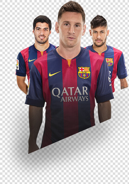 Messi Suarez Neymar Fc Barcelona Png   Messi Vs Cristiano Png  Transparent PngTransparent PNG