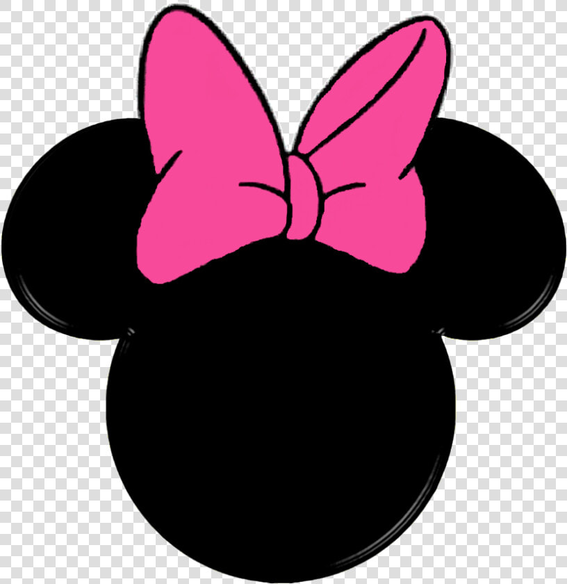 Minnie Mouse Mickey Mouse Logo Clip Art   Pink Minnie Mouse Head  HD Png DownloadTransparent PNG