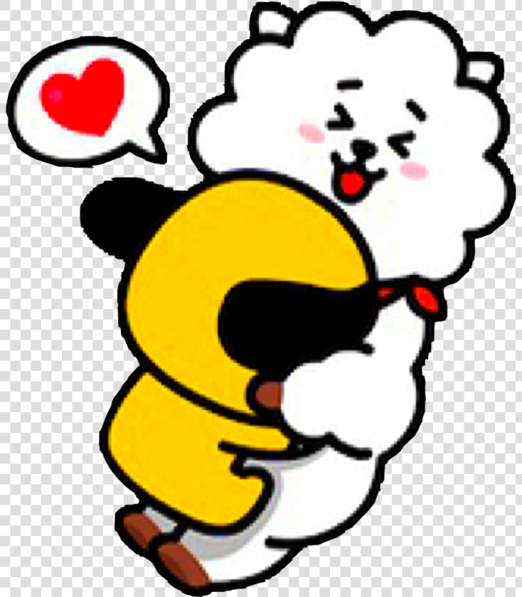  bt21  rj  chimmy  koya  cooky  shooky  tata  mang   Bt21 Rj And Chimmy  HD Png DownloadTransparent PNG