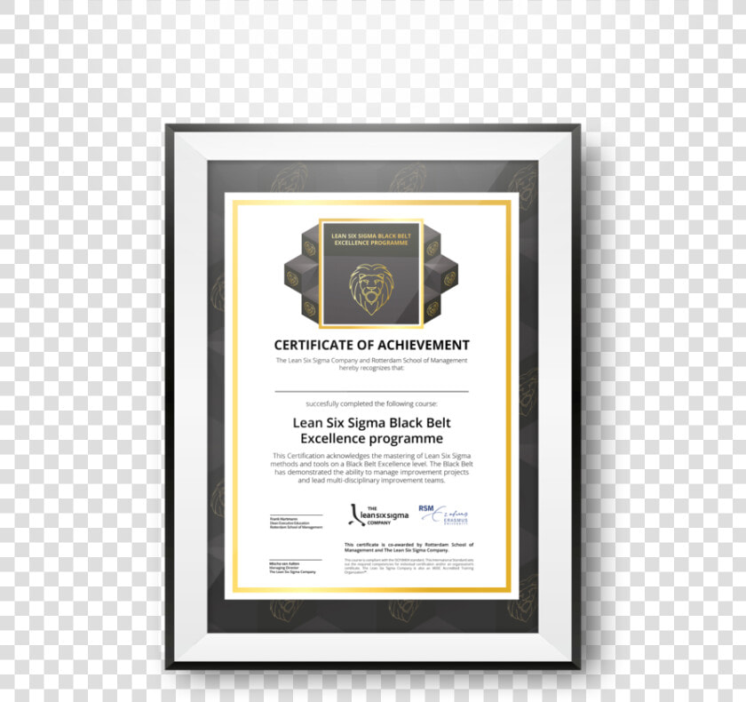 Diploma   Png Download   Black Belt Lean Six Sigma Company  Transparent PngTransparent PNG