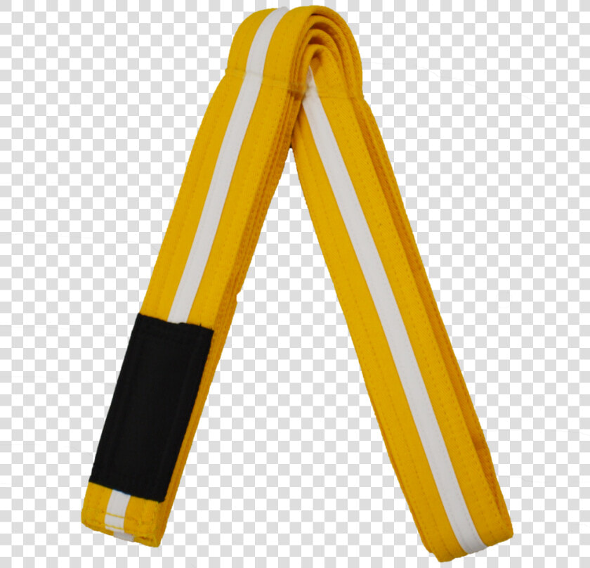 Bjj Belt   Yellow white 001fxjuv60   Faixa Amarela E Branca  HD Png DownloadTransparent PNG