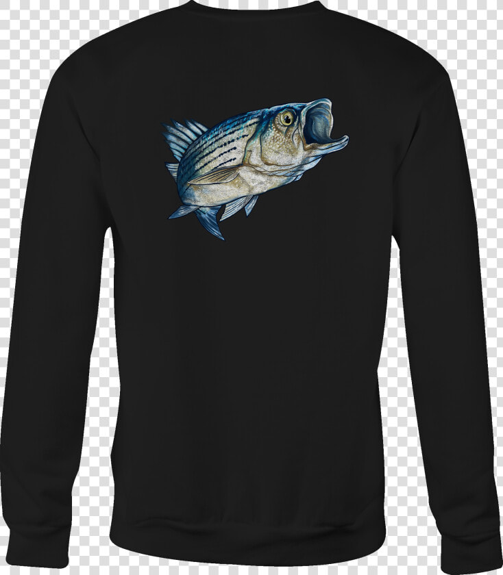 Fishing Crewneck Sweatshirt Bass Fish Shirt For Men   Bass  HD Png DownloadTransparent PNG