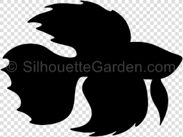 Transparent Beta Fish Clipart   Silhouette Of A Betta Fish  HD Png DownloadTransparent PNG