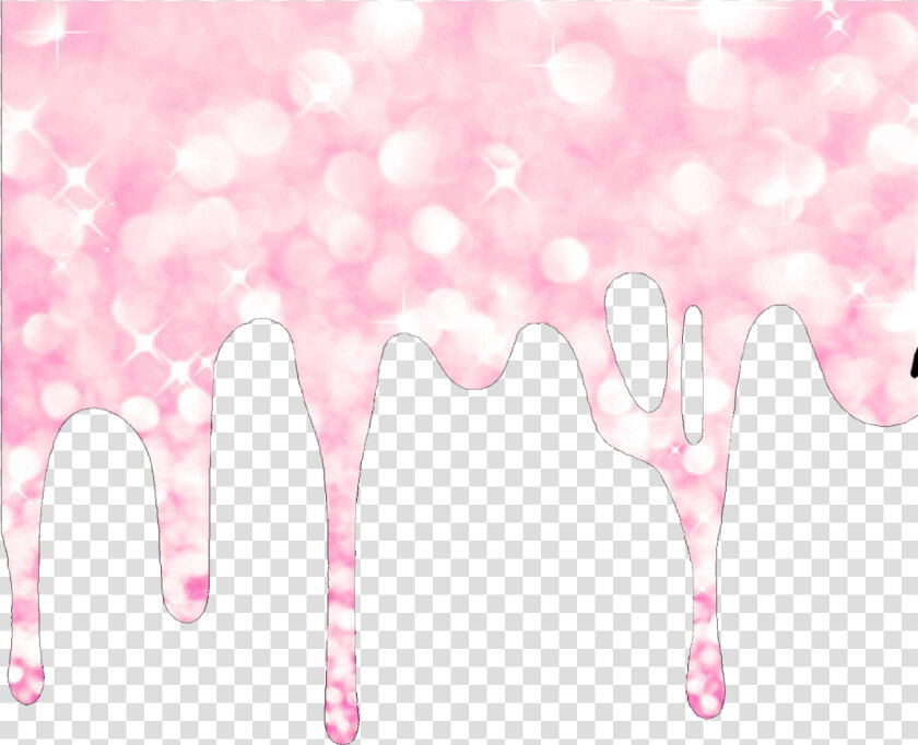  drip  melt  slime  pink  glitter  freetoedit   Slime Going Down A Wall  HD Png DownloadTransparent PNG