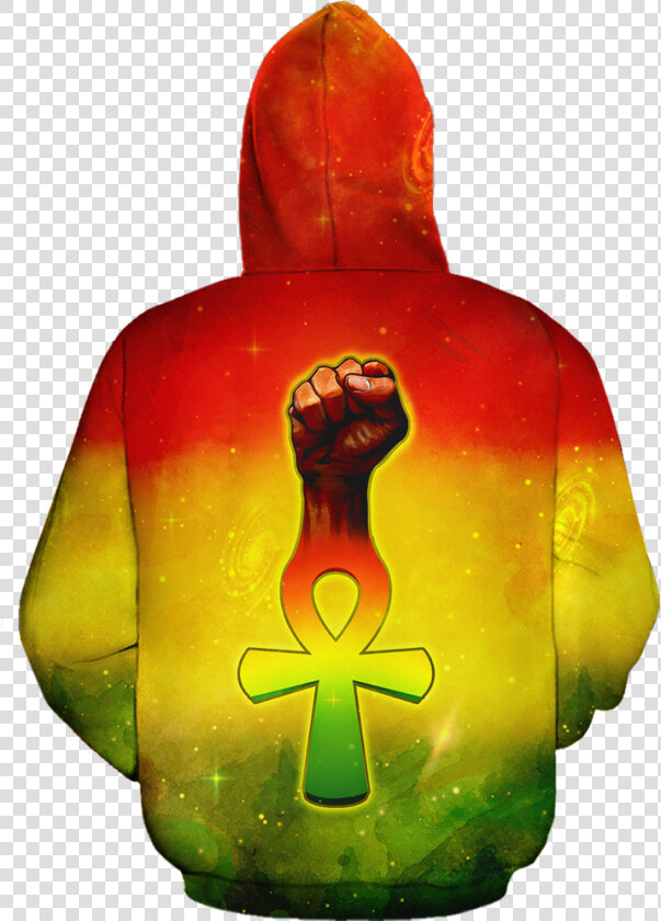 Ankh Power Fist All over Hoodie Class   Carving  HD Png DownloadTransparent PNG