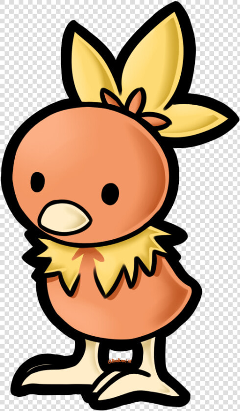 Paper Mario Torchic   Cartoon  HD Png DownloadTransparent PNG