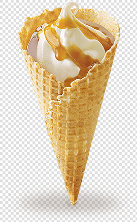 Mcdonald Waffle Caramel Ice Cream  HD Png DownloadTransparent PNG