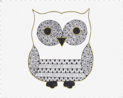 Black And White Owl Rectangle Mousepad   Owl  HD Png DownloadTransparent PNG