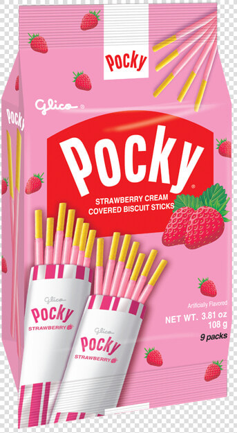 Pocky Strawberry Family Pack   Pocky Strawberry Japan  HD Png DownloadTransparent PNG