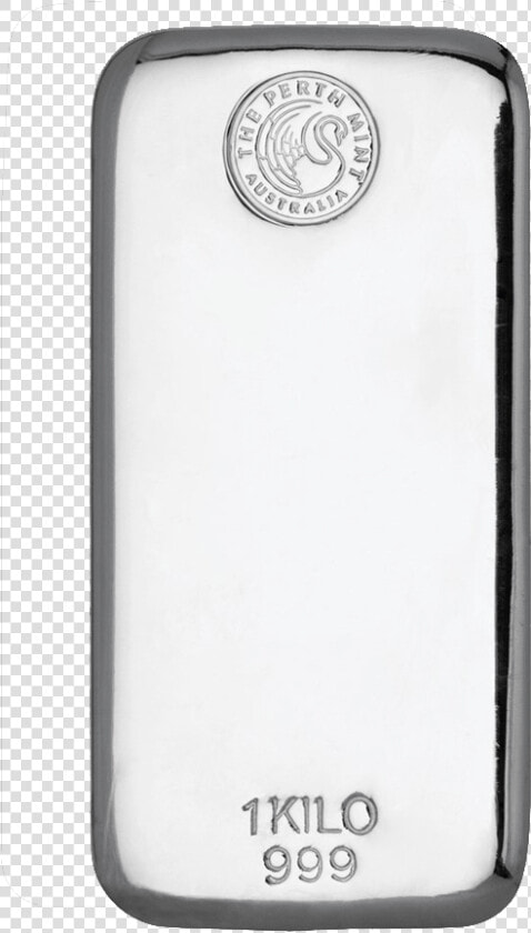 1kg Perth Mint Silver Cast Bar Front   Smartphone  HD Png DownloadTransparent PNG