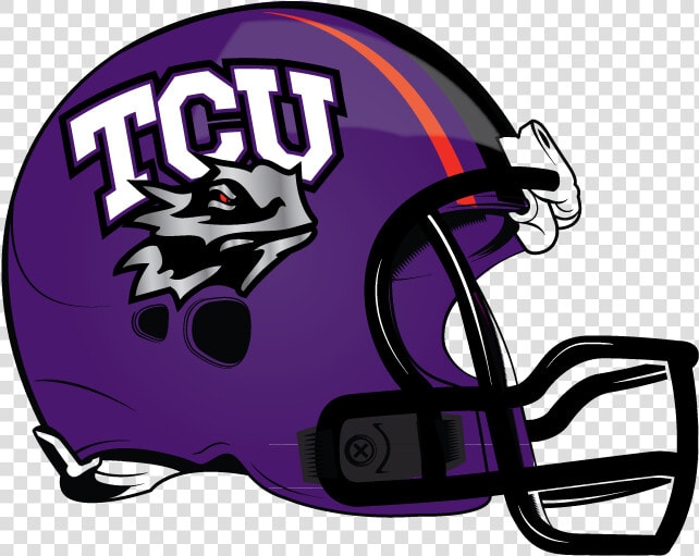 Tcu Horned Frogs Football Helmets   Png Download   Tcu Cartoon Football Helmet  Transparent PngTransparent PNG