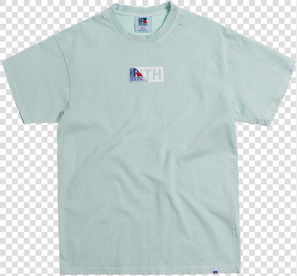 Kith X Russell Athletic Vintage Tee Mist Green   Active Shirt  HD Png DownloadTransparent PNG