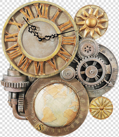  gears  steampunk  ladyskye Art  ftestickers   Steampunk Gear Wall Clock  HD Png DownloadTransparent PNG