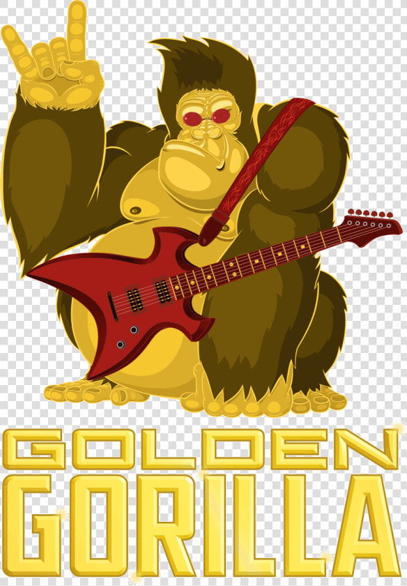 Golden Gorilla 800px   Cartoon  HD Png DownloadTransparent PNG