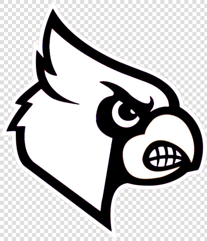 Cardinal Black And White Clipart Kid   Louisville Cardinal Logo Svg  HD Png DownloadTransparent PNG