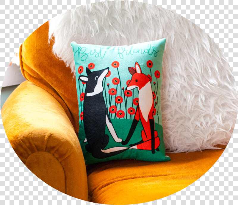 Best Friends Velvet Throw Pillow   Png Download  Transparent PngTransparent PNG