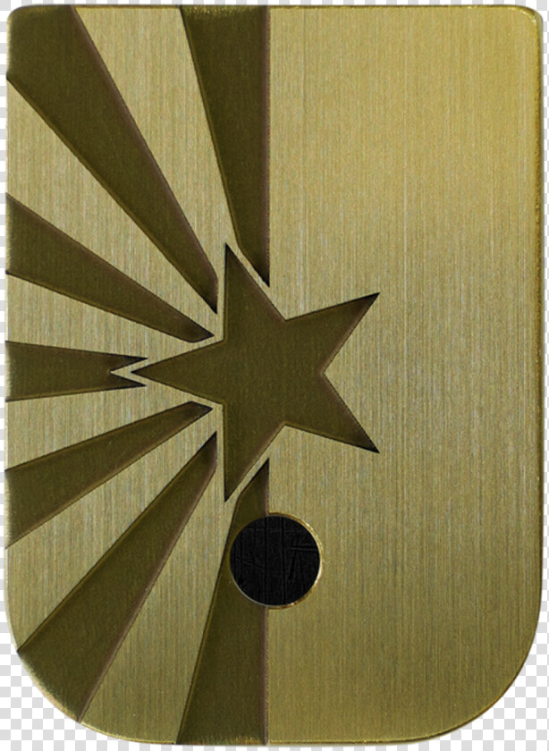 Arizona Flag Brass Brushed Finish Mag Plate   Emblem  HD Png DownloadTransparent PNG